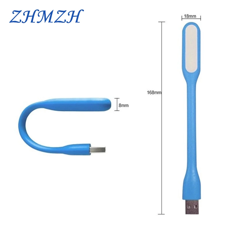 5V LED Night Light 360 Degree Rotation Portable USB Mini Reading Lamp 1.2W 6 LED Book Lights Energy Saving Lamp Camping Lantern