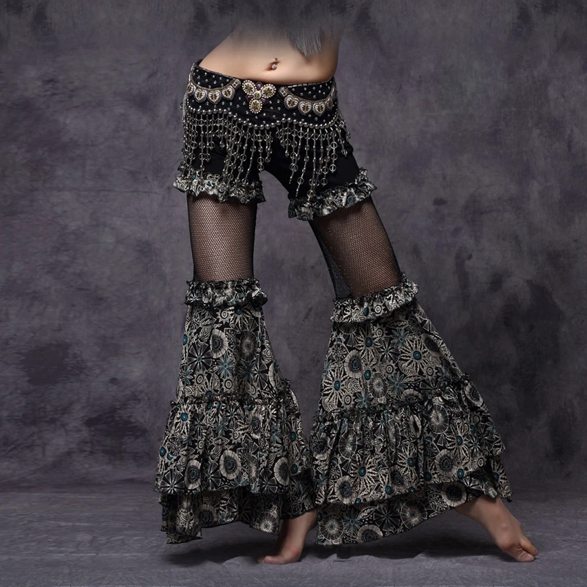 

Women Sta Tribal Vintage Pants Dance High Waist Flare Trousers Yoga Pants Womens Belly Dance Pants