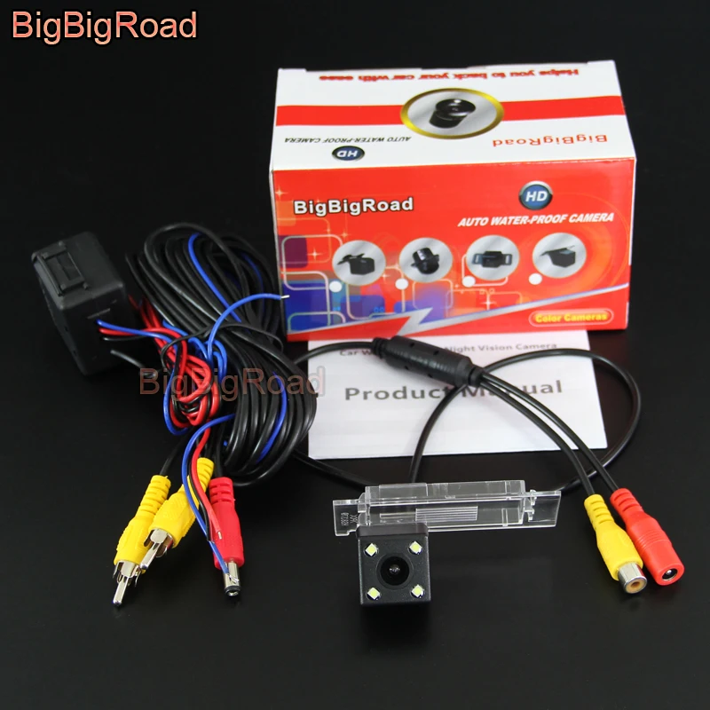 

BigBigRoad Car Rear View Reverse Backup CCD Camera With Filter For Renault Kadjar Clio Estate IV 2016 2017 For Benz Smart Fortwo