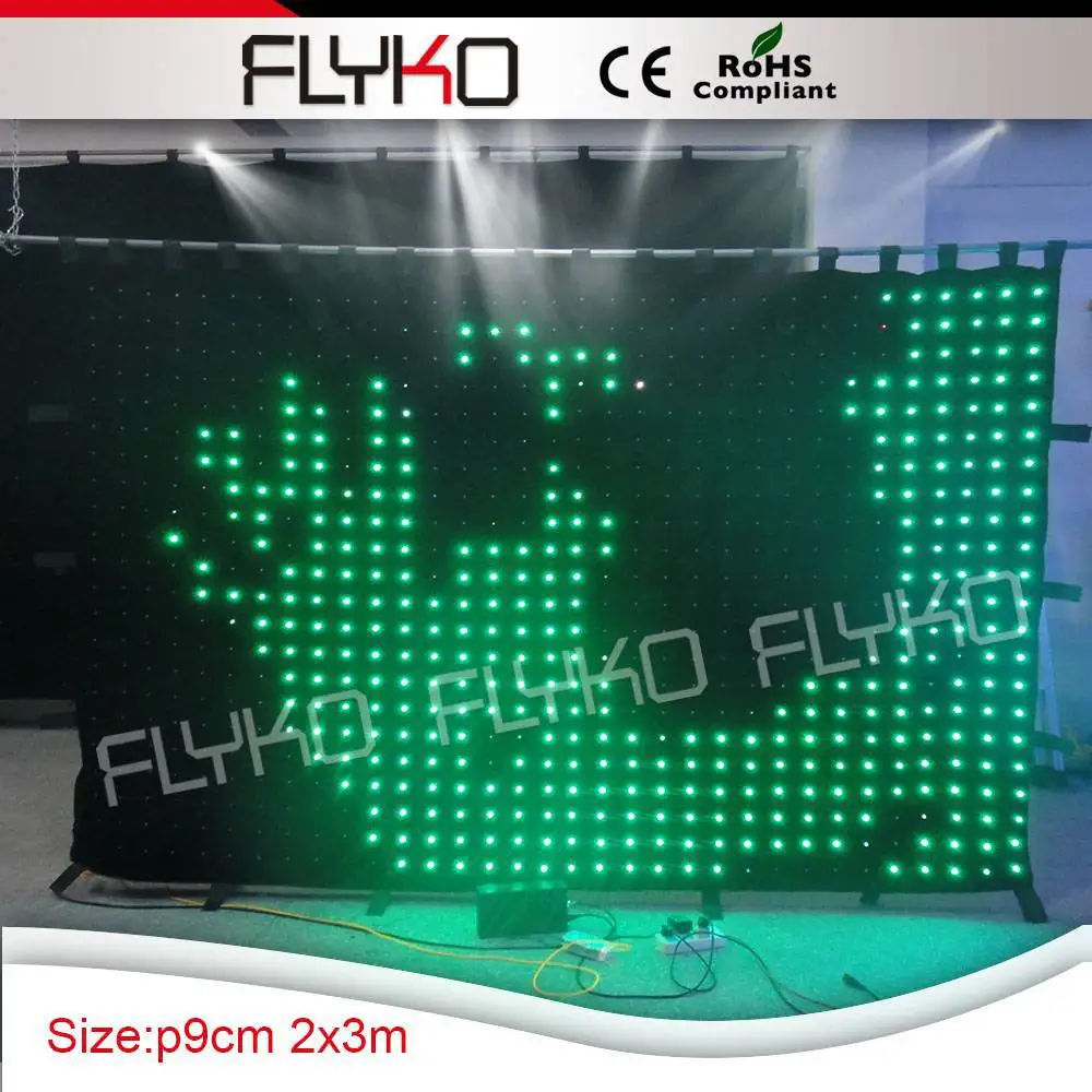 wholesale led vision curtain cloth for birthday party decoration