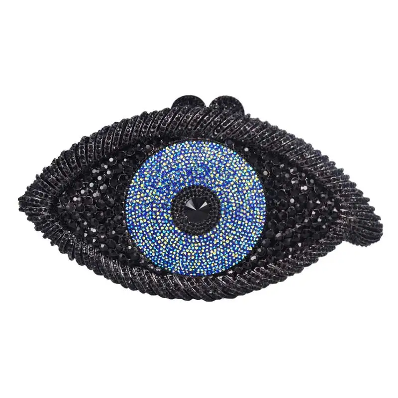 

Newest Designer Crystal Purse Evil eyes Special Design Clutches Female Evening Bags Purse A536