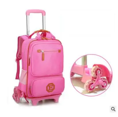 Kids Wheeled Backpack Children Travel Luggage Backpack Bag on wheels trolley backpack for School Girls Rolling Bag with wheels