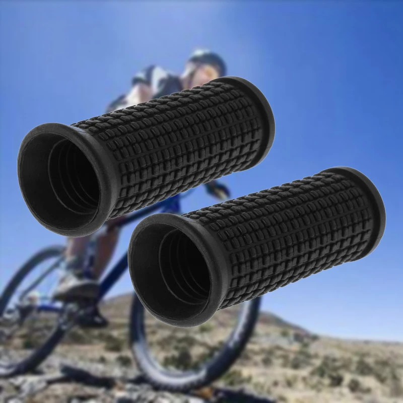 2pcs 70mm Bicycle Grips Short Handle Rubber Non Slip Cycling Scooter MTB Bike Parts