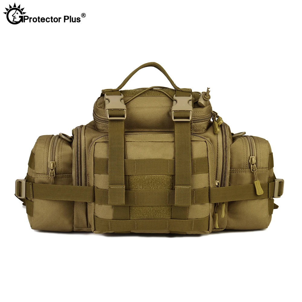 PROTECTOR PLUS Civilian Fans Waist Bag Tactical Outdoor Waterproof SLR Cameras Crossbody Bag Travel Large Shoulder Messenger bag