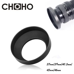 Camera Lens Hood Metal  Wide Angle 37mm 39mm 40.5mm 43mm 46mm Screw-in Lente Protect For Canon Nikon Sony Leica Olympus Pentax