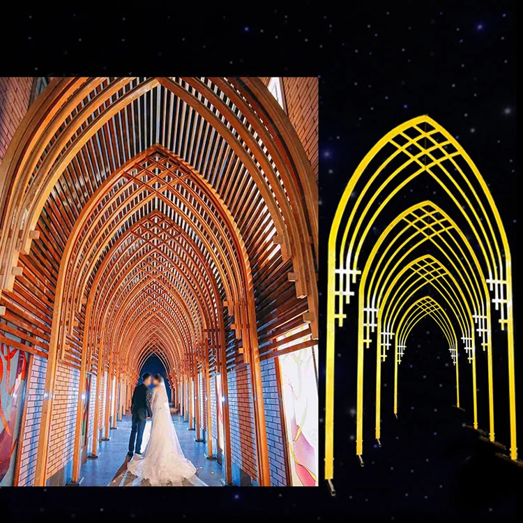 

Wedding props new tieyi fantasy time tunnel stage stage wedding props arched corridor decoration decoration.