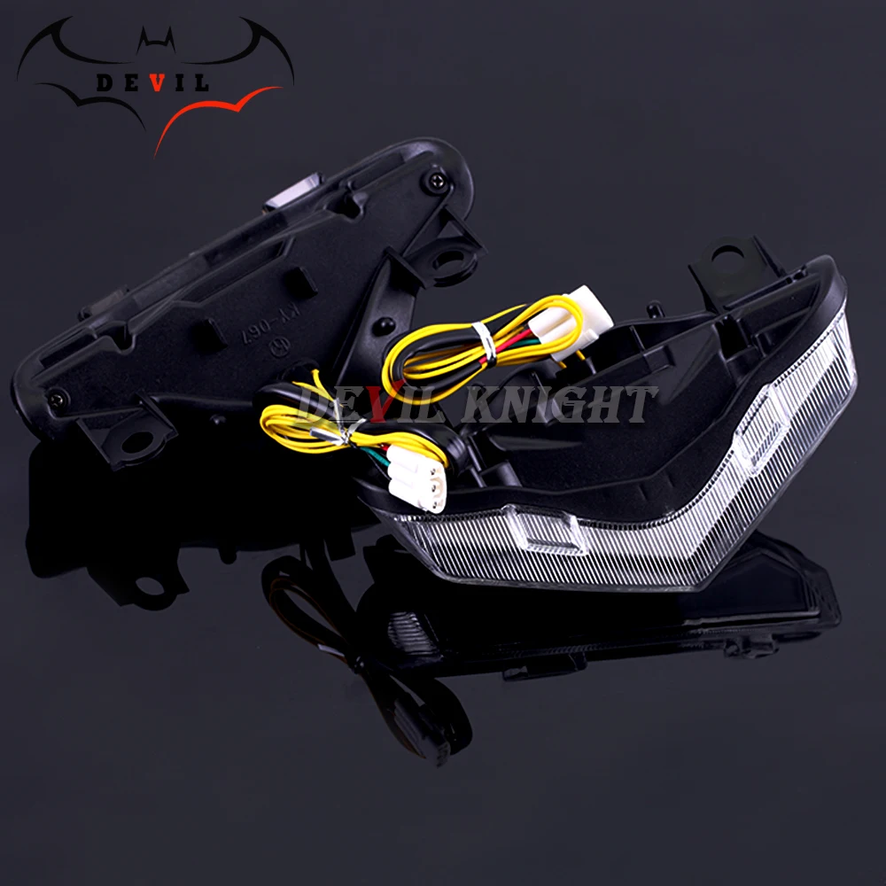 For 2012 2013 2014 2015 KAWASAKI ER6 ER-6N ER6F ER6N Ninja 650R 400 Rear Tail Light Brake Turn Signals Integrated LED Light