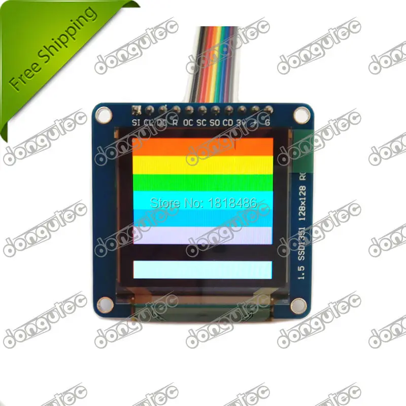 SSD1351 OLED Breakout Board - 16-bit Color 1.5