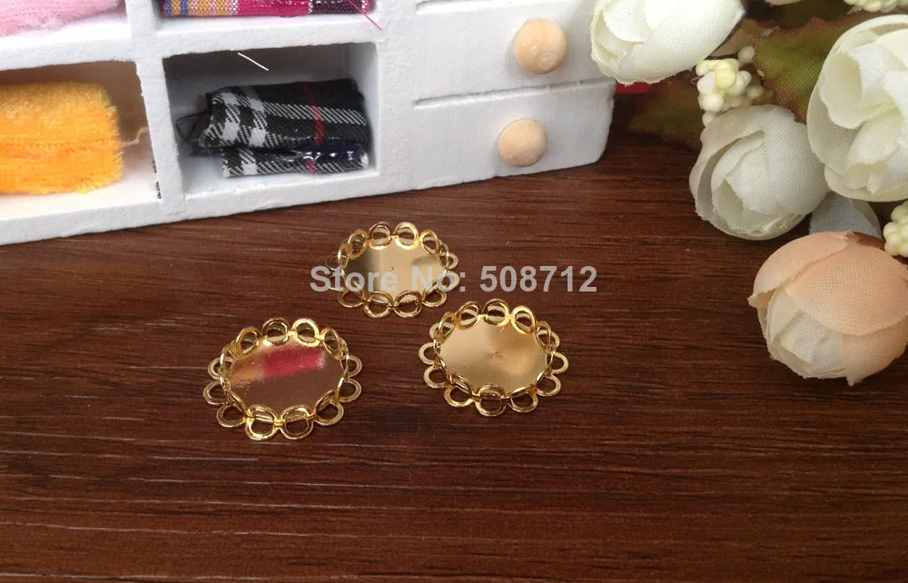 

Free shipping!!! 100pcs 20mm Lace Bezel Cup Cabochon Mountings Pendant Trays