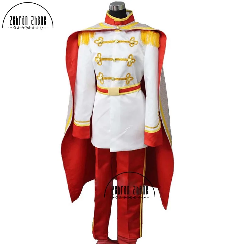 

New Arrival Custom Made Adult Prince Charming Cosplay Costume from Cinderella Free Shipping