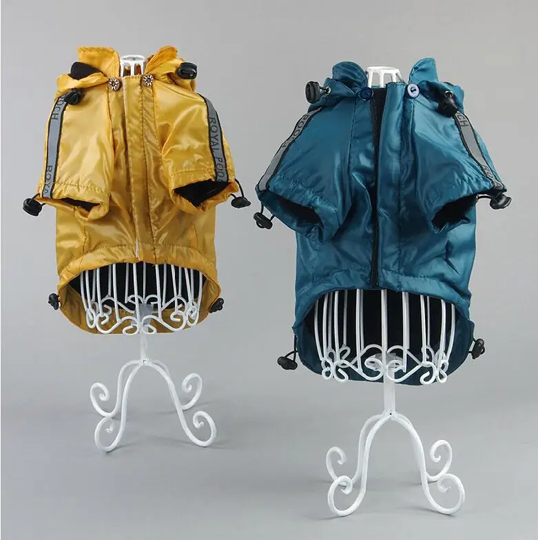 Warm Fleece Liner Hood for Pets, Raincoat for Dogs and Cats, Drawstring Pet Clothing, Wholesale and Retail