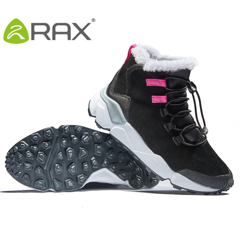 RAX Women\'s Hiking Boots Winter Snow Boots Women Outdoor Hiking Shoes Trekking Warm Anti-slip Shoes  Women Climbing Boots