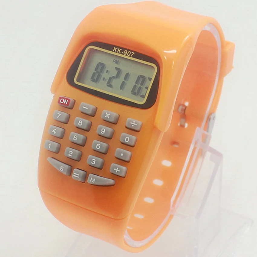 Electronic Watch Calculator Student Exam Watch 8-digit Calculator with Time and Date Display Students Children Calculating Tool