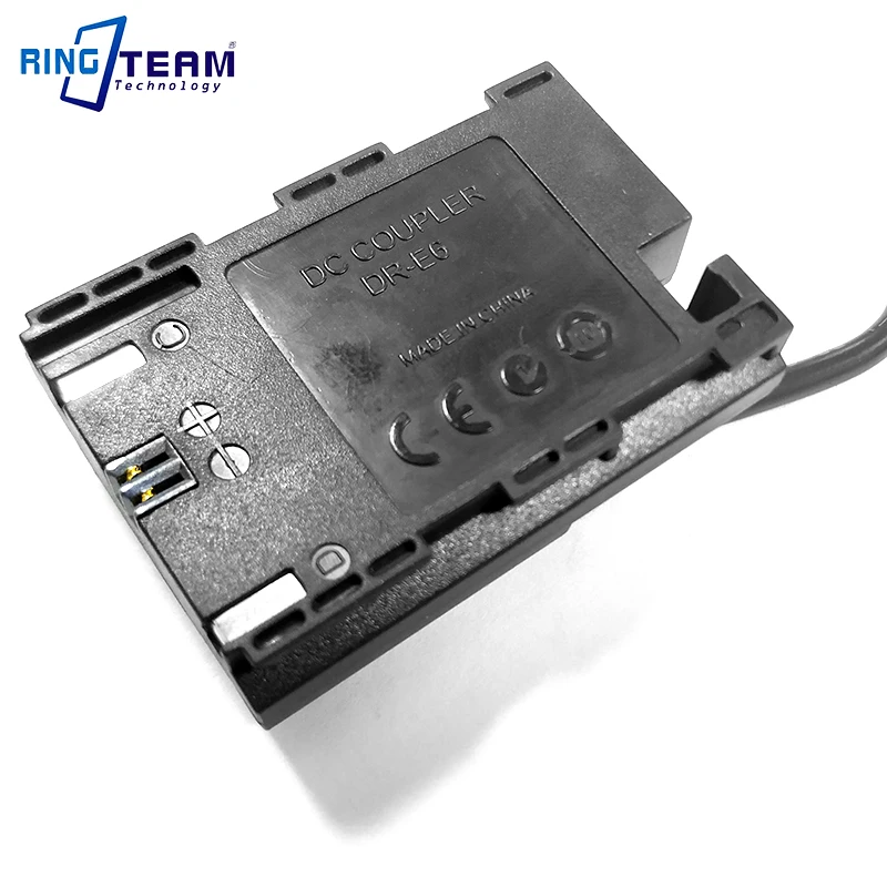 DC5.5x2.5mm à décodé ACK-E6 DR-E6 coupleur cc pour appareil photo Canon EOS 5D Mark II III IV 5D2 5D3 5D4 6D 6D2 7D 7D2 70D 60D 60Da 80D