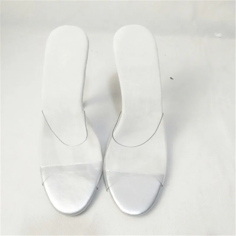 Brand new 12 cm fashion model runway heels, banquet stage show summer non-slip, crystal practice slippers