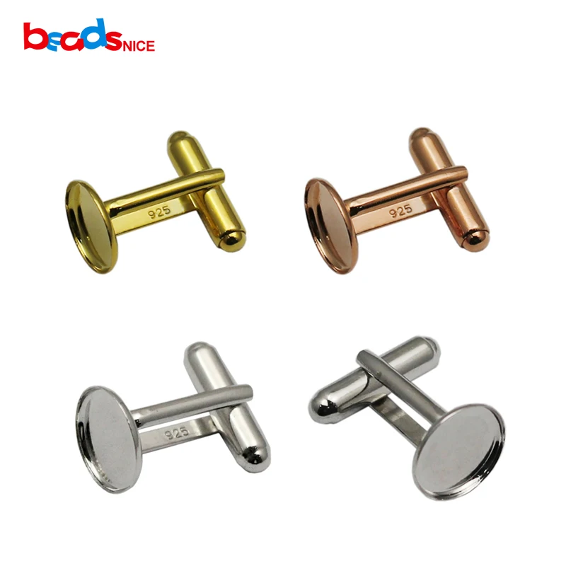 Beadsnice ID25014 Mới Bạc 925 dây sỉ giá xuất xưởng Pháp Khuy măng sét lưng với 18mm Vòng Liên Kết tẩy trống