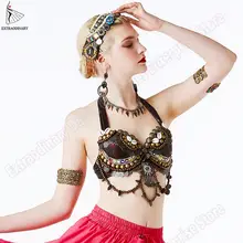 Gypsy Belly Dance Bra with Beading #3