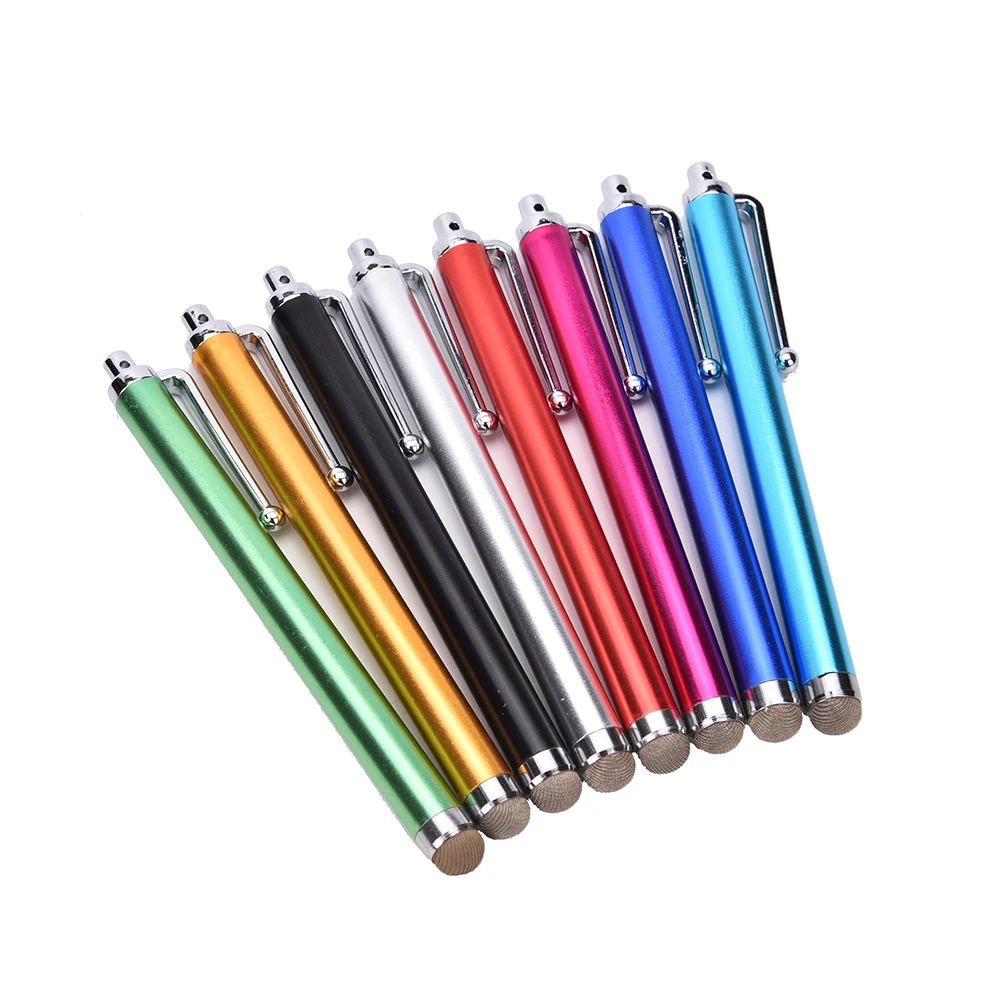 1PC Universal Mini Metal Micro Fibre Stylus Mesh Fiber Tip Touch Screen Stylus Pen For IPhone For Samsung Smart Phone Tablet PC