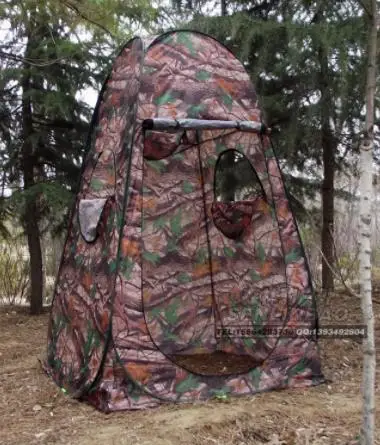 Single Person Hide Portable Privacy Shower Watching Bird Toilet Camping Pop Up Tent Camouflage Photography Outdoor Camping Tent