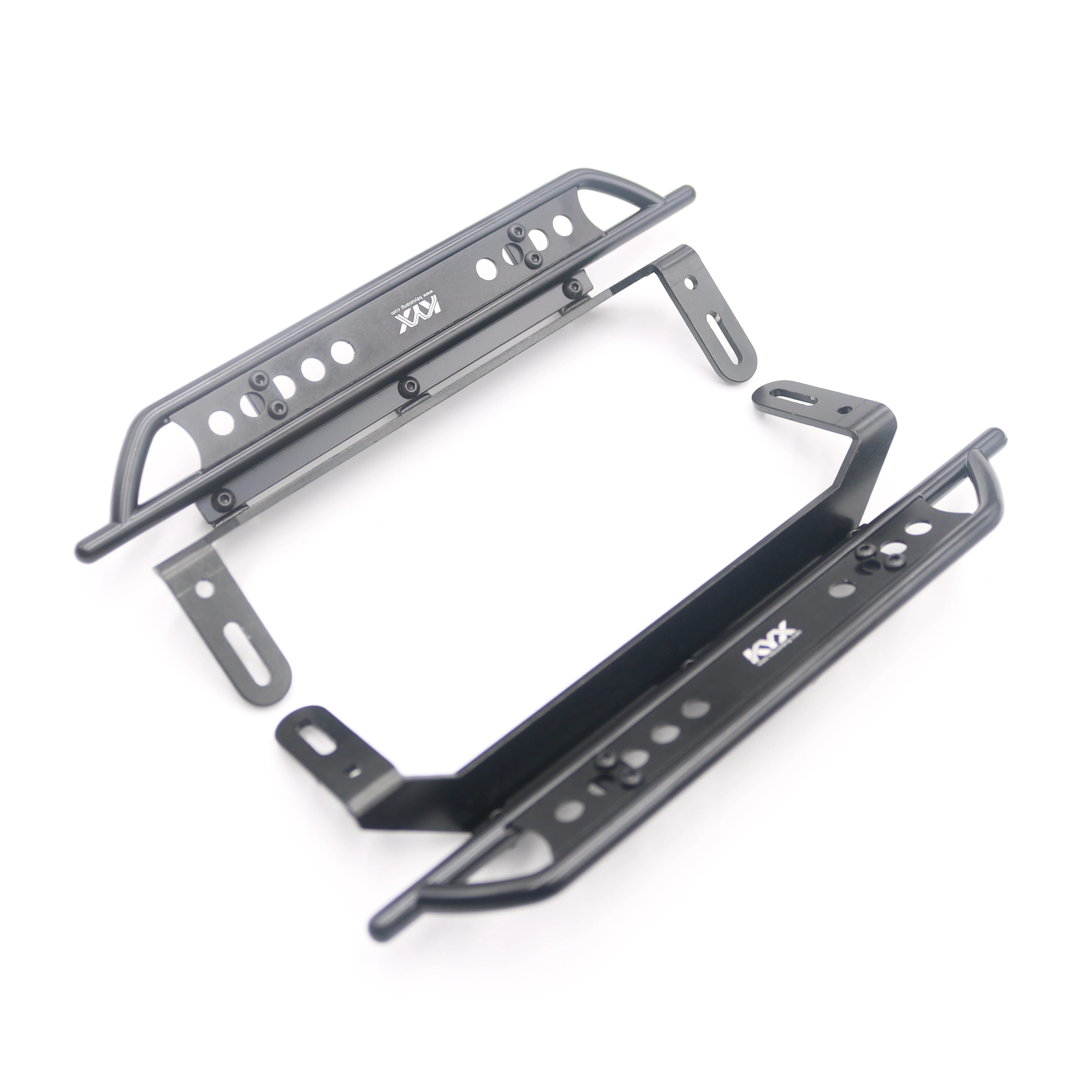 KYX Racing Side Step Running Boards Foot-Plate for 1/10 RC Crawler Car Traxxas TRX-4 TRX4 (Aluminum)