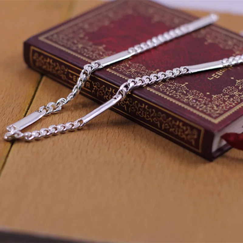 

Retro Thai Silver S925 Jewelry Wholesale Fashion Simple Men And Women Personality Silver Necklace