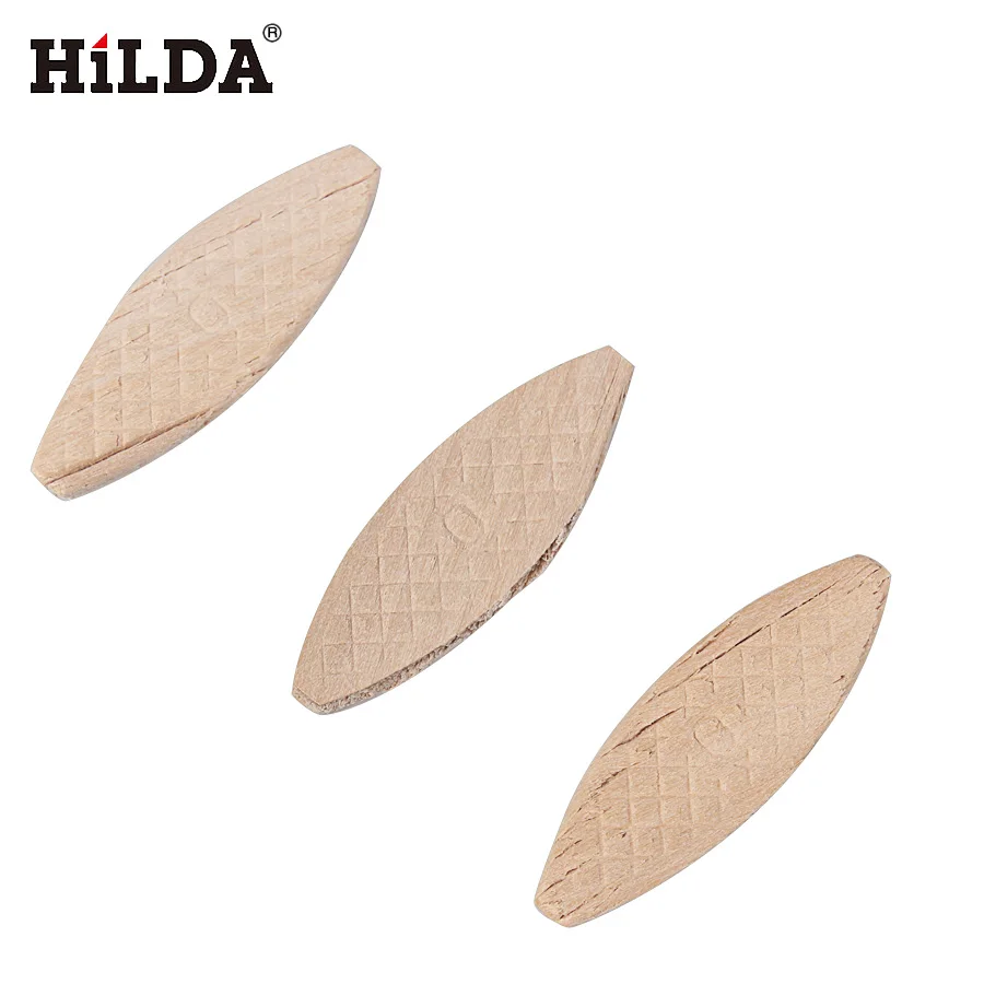 HILDA 100PCS No. 0# Assorted Wood Biscuits For Tenon Machine Woodworking Biscuit Jointer