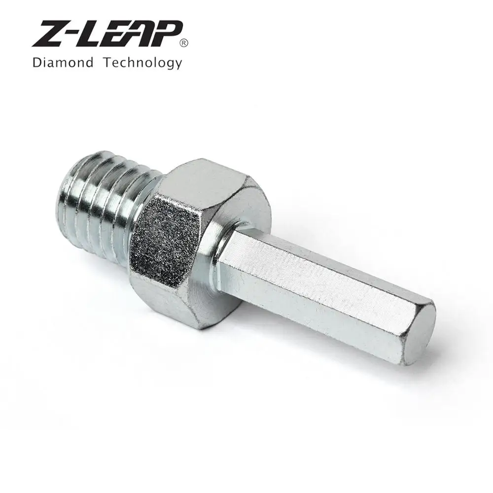 

Z-LEAP Adapter M14 5/8-11 Male Thread To 3/8" Hexagon Shank For Core Drill Bits & Hook Loop Backer Plate Backing Pad & Polisher