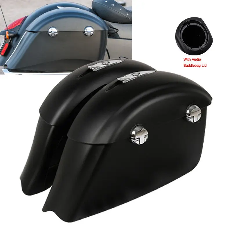 

Motorcycle Saddle Bag Electronic Latch Concert Audio Saddlebag Lid For Indian Roadmaster Chieftain Roadmaster Classic