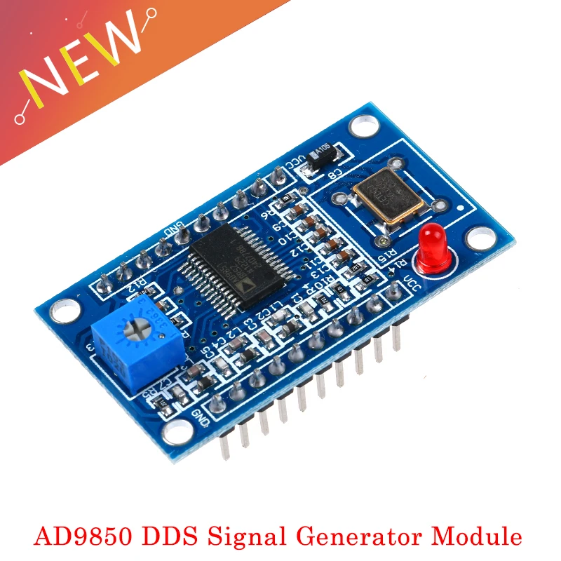 New AD9850 DDS Signal Generator Module 0-40MHz 2 Sine Wave and 2 Square Low-pass Filter Crystal Oscillator Test Equipment Board