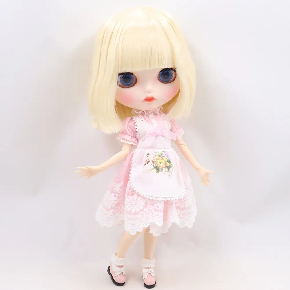 

ICY DBS Blyth Doll No.BL340 Blonde hair Carved lips Matte customized face Joint body 1/6 bjd