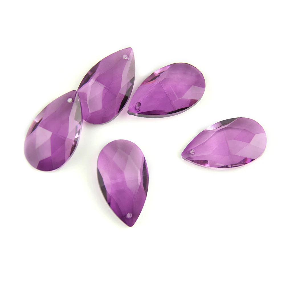 10pcs/ bag 50mm Teardrop Chandelier Prisms Candle Chandelier Crystal Pendants Glass Pendants Beads