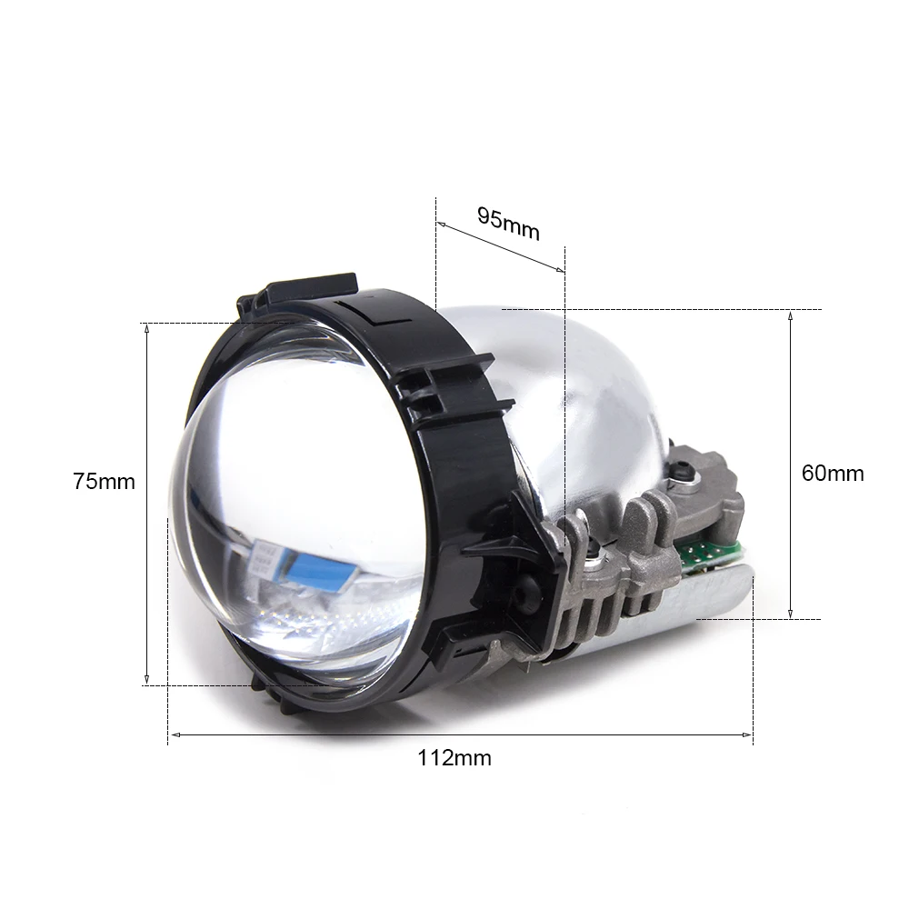 2Pcs 2.5 Inch Universal Bi xenon HID Projector Lens Shroud H1 Xenon LED Bulb H4 H7 Motorcycle Car Headlight