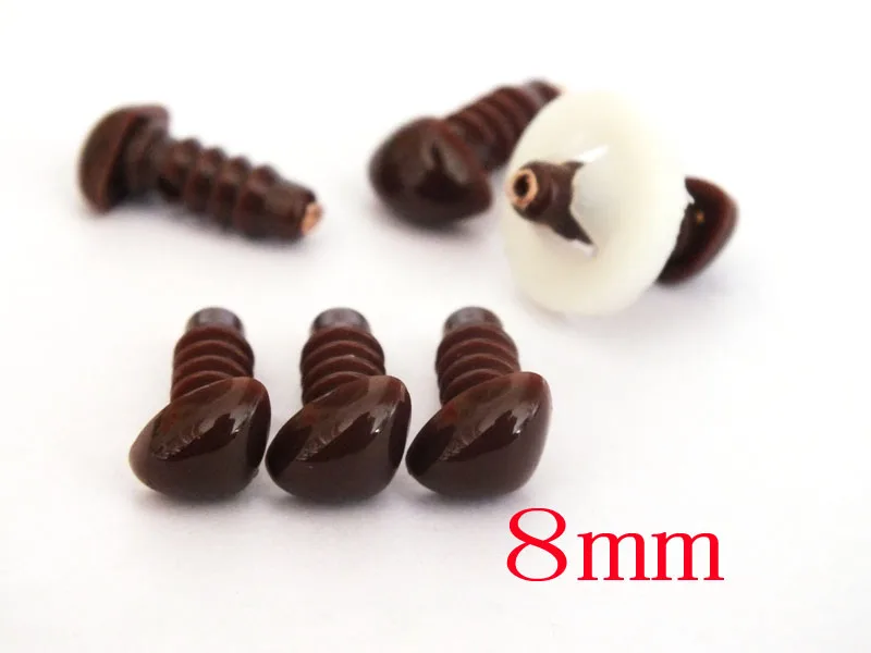 

Free Shipping!! 8mm 60pcs/lot triangle plastic safety toy dog nose Amigurumi brown noses