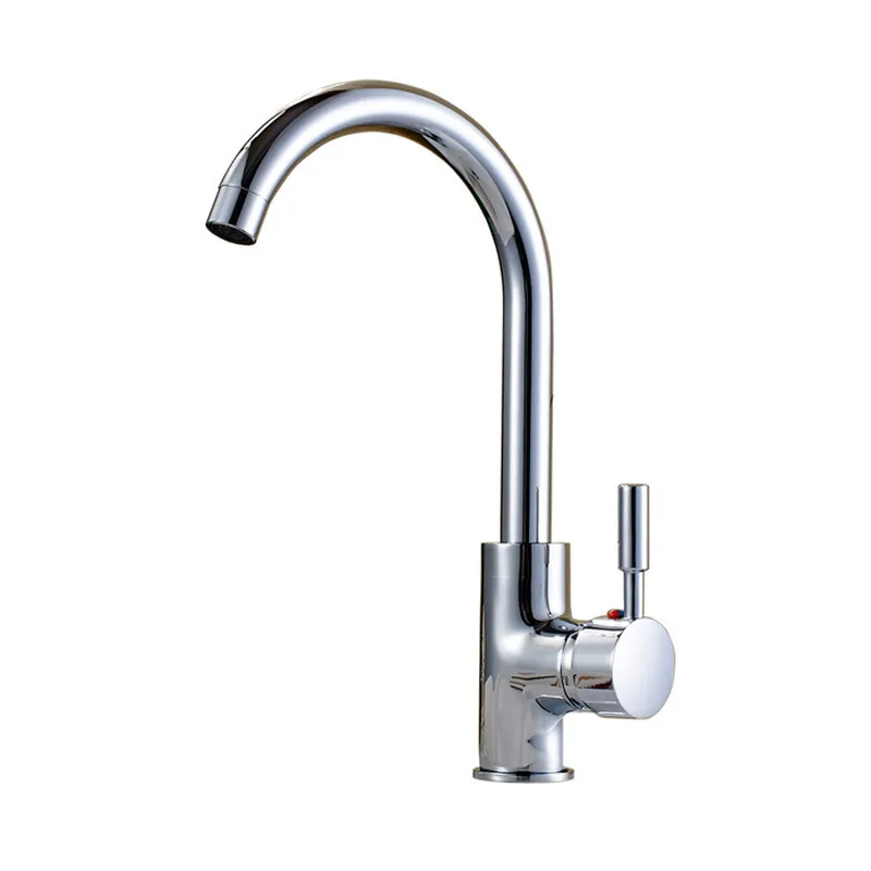 Single Hole round swivel kitchen faucet,Hot Cold Water Mixer tap,mixer cozinha torneira,chrome kitchen sink taps,J14018