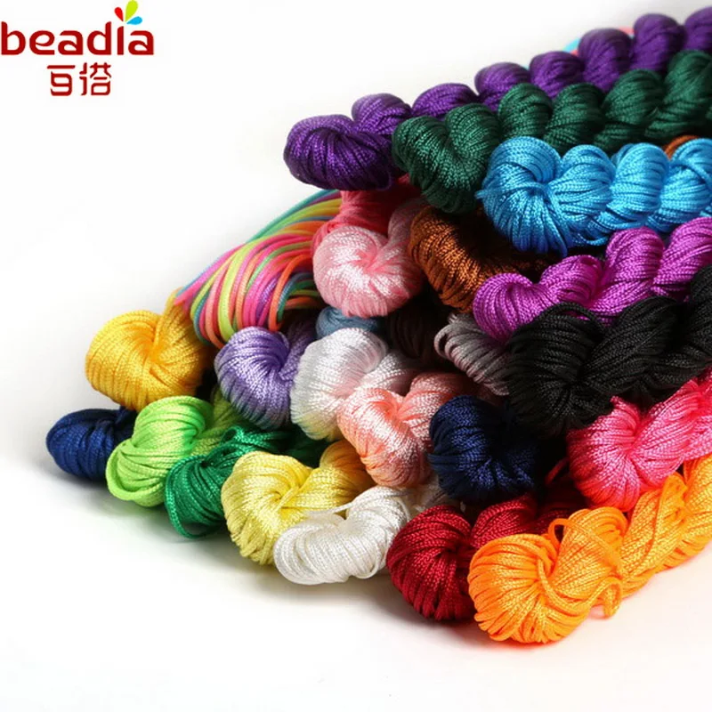 

New Arrival 1.0mm Mercerized For Hand Knitting Chinese Knot Macrame String Wire Cord Thread For Homemaking 2018
