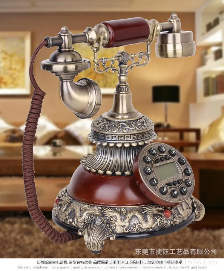 The classical European style luxury CND creative Vintage European antique telephone phone