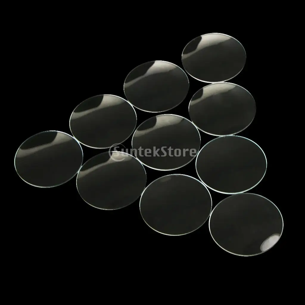 Pack of 20pcs Clear Domed Mineral Glass Watch Lens Parts for Watchmakers 16.5mm-24.5mm