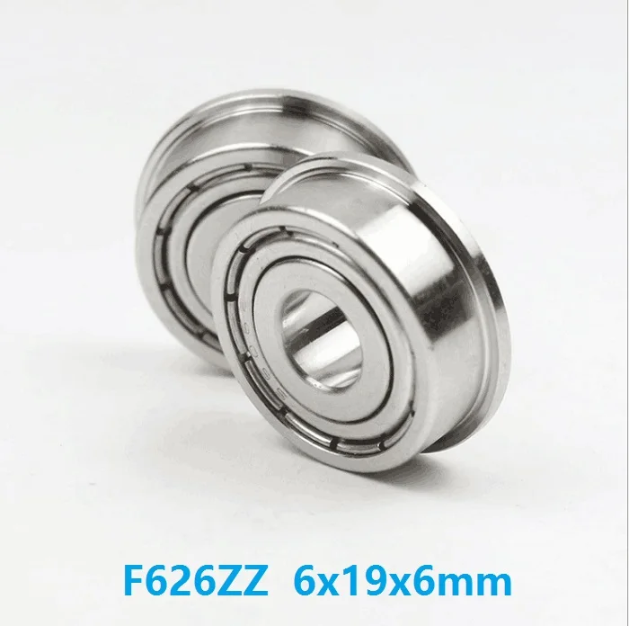 

20pcs/50pcs/100pcs F626ZZ F626Z F626 Z ZZ F626-ZZ 6x19x6mm Mini flanged deep groove Ball Bearing 6*19*6mm metal shielded