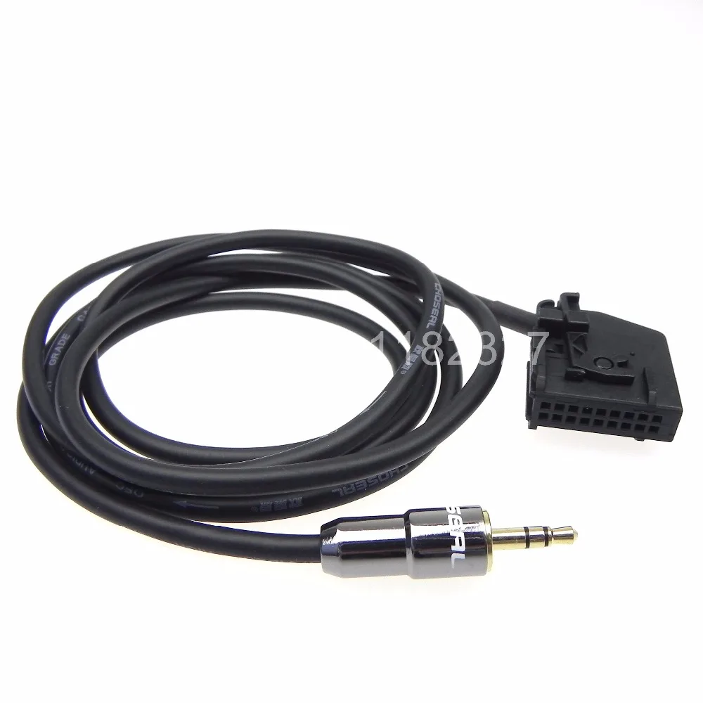 

1pcs High Quality Volkswagen VW Audi MFD2 RNS2 Ford Skoda Gold-plated head Akihabara oxygen-free copper AUX IN audio cable