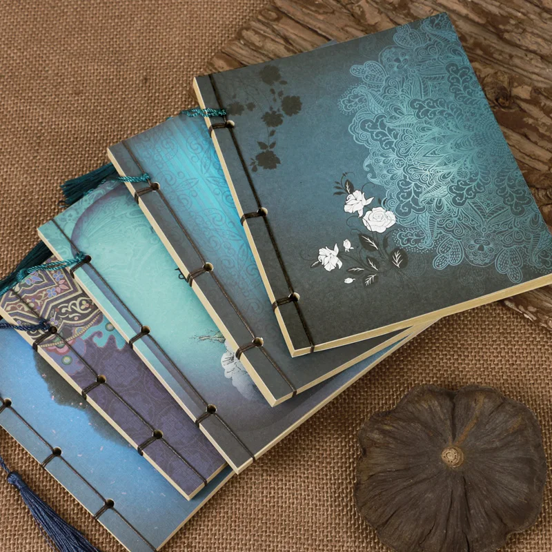 MIRUI Vintage Antique delicate notebook Diary Retro Flower Chinese Style note book For Kids Painting Kraft Sketchbook student