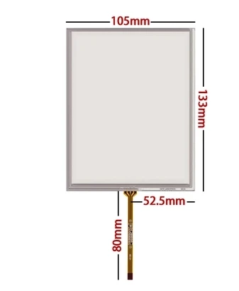 

2 pcs/lot new 5.7 inch 105*133mm resistance-type touch screen