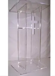 Acrylic wedding podium stand, modern acrylic lectern podium pulpit for sale plexiglass