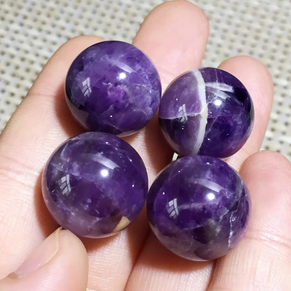 

Dream amethyst quartz polished crystal sphere ball reiki healing natural stone and minerals home decoration for sale