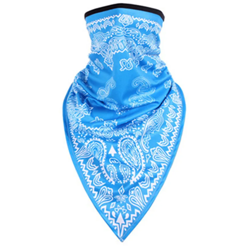 2024 Fashion Hip Hop Design Cashew Flower Triangle Magic Scarf Bandana Street Skateboard Face Mask Neck Scarf Bicycle Scarf Mask