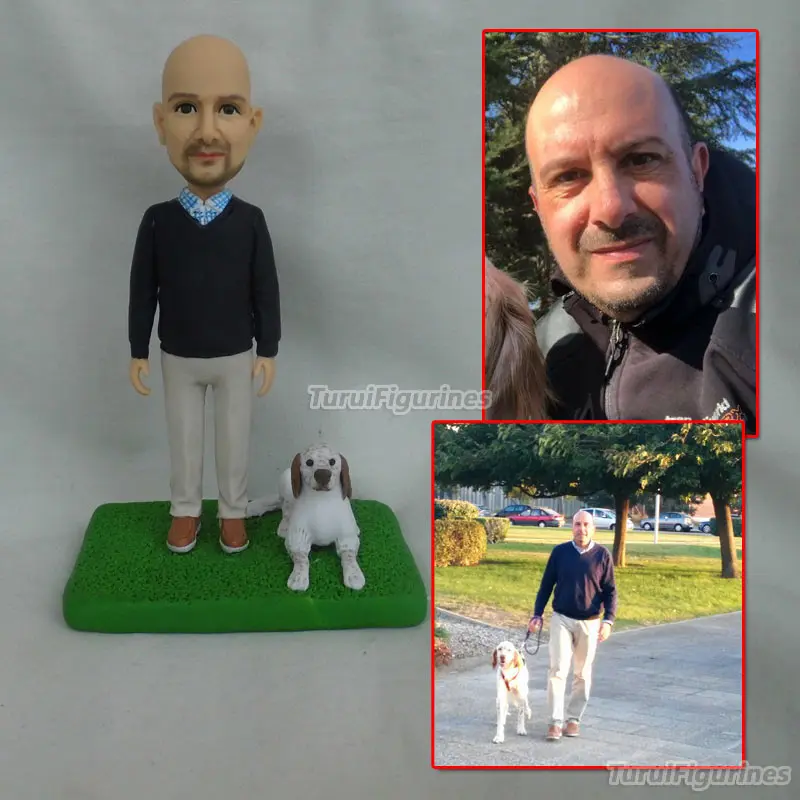 personalized custom bobblehead figurines of people dog cat figurine for valentine gift yoga figurine customized design