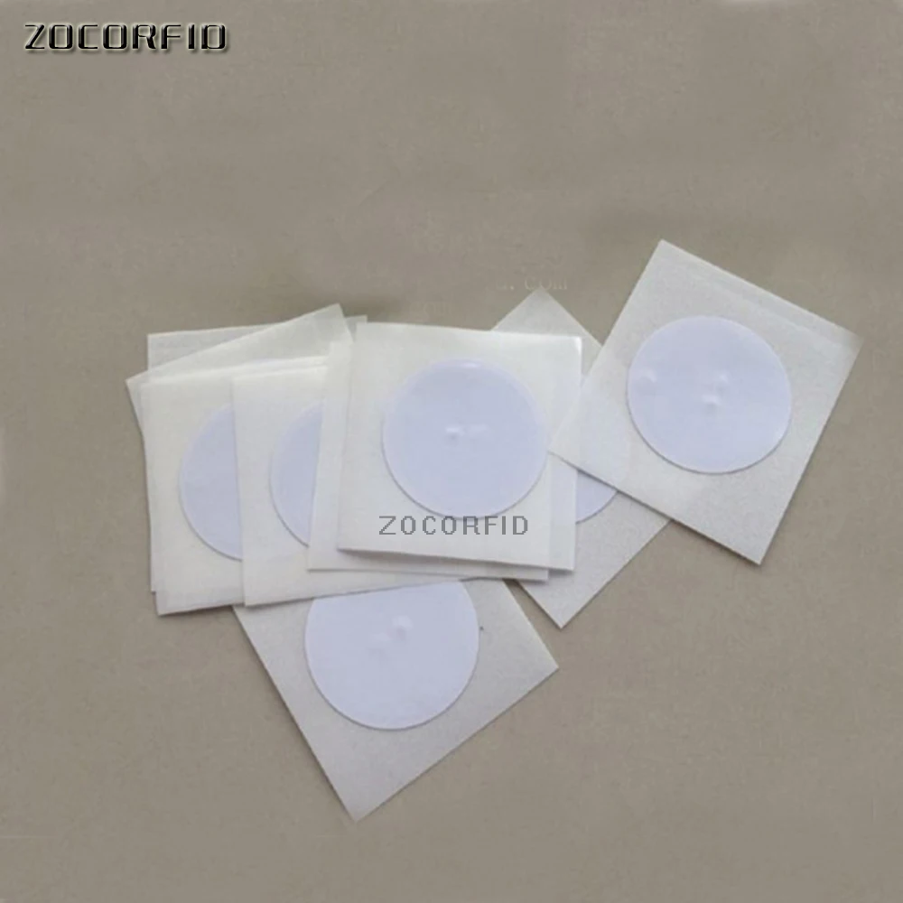 10PCS/LOT)25mm NFC 1K F08 Tag Stickers 13.56Mhz ISO14443A RFID Label Smart Keytag Card