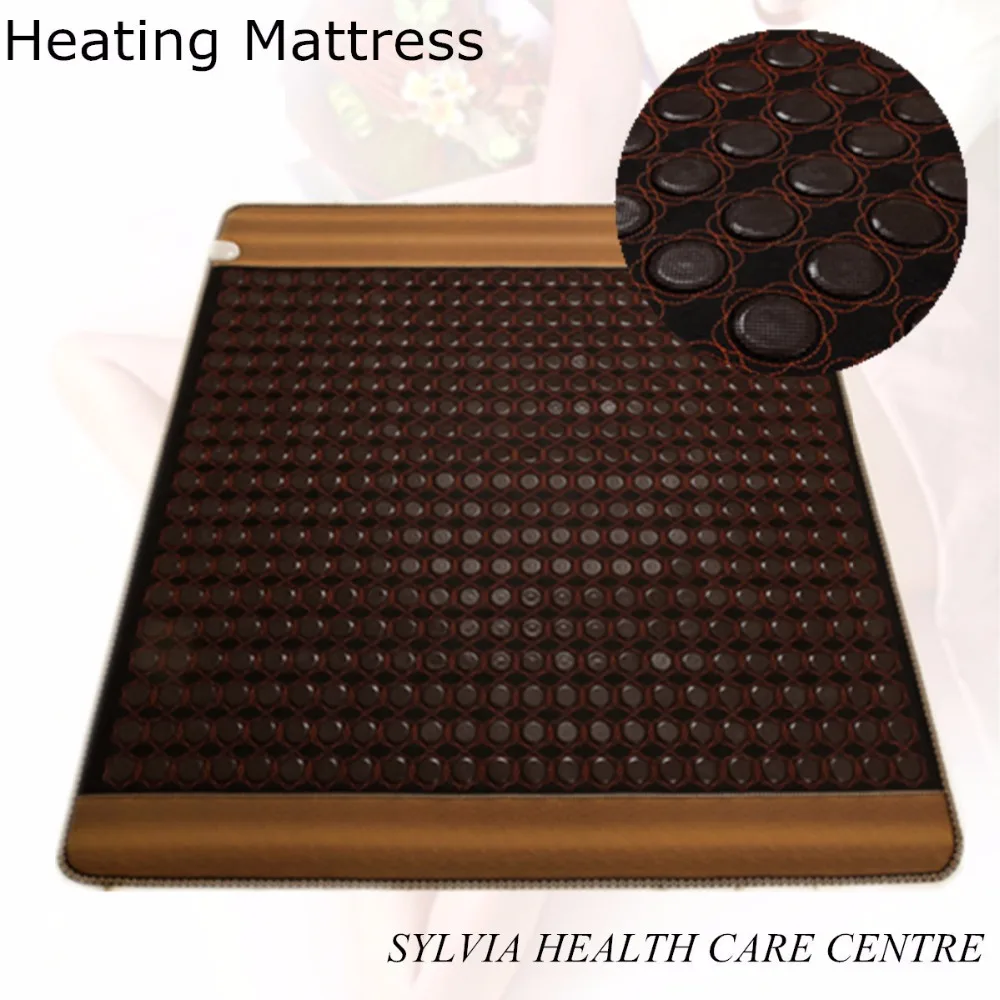 NEW HOT jade mat! Winter keep warm bed cushion jade tourmaline physical therapy health care mat heat with Free Gift eye cover