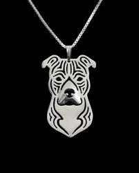 American Staffordshire Terrier necklace fashion pit bull  necklace Pet dog  jewelry for woman