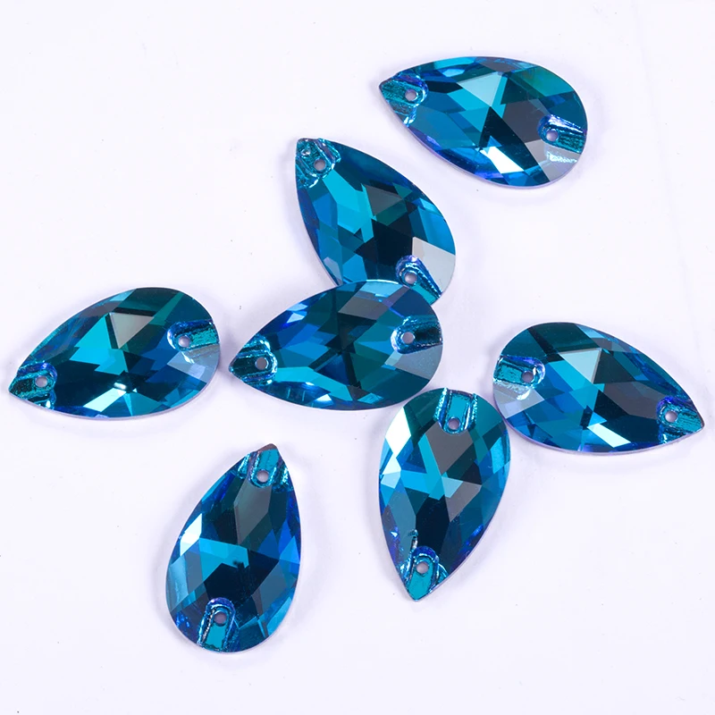 AAAAA Rhinestones For Needlework Quality Sewing Stones Tear Drop Sew On Rhinestones For Dress Decoration,Bags,Garment,Shoes