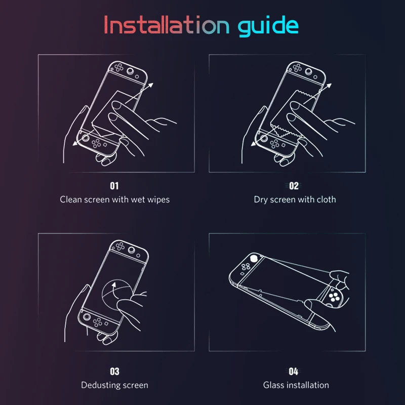 داتا الضفدع بريميوم واقي للشاشة من الزجاج المقسى متوافق-واقي للشاشة نينتندو سويتش لملحقات ان اس سويتش لايت